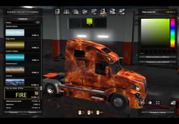 Fire Skin for Volvo VNL670 version 1.0 for Euro Truck Simulator 2 (v1.35.x, 1.36.x)