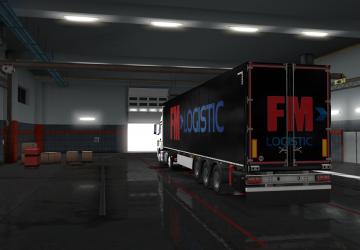 FM Logistic Trailer Skin by SCS version 1.0 for Euro Truck Simulator 2 (v1.35.x, - 1.43.x)