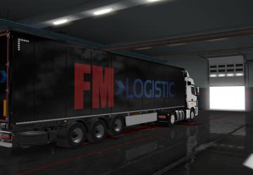 FM Logistic Trailer Skin by SCS version 1.0 for Euro Truck Simulator 2 (v1.35.x, - 1.43.x)