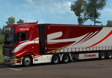 Genesis Skin for Krone version 1.0 for Euro Truck Simulator 2 (v1.35.x, 1.36.x)