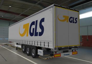 GLS Skin for Krone Profiliner Trailer version 1.1 for Euro Truck Simulator 2 (v1.37.x, - 1.43.x)
