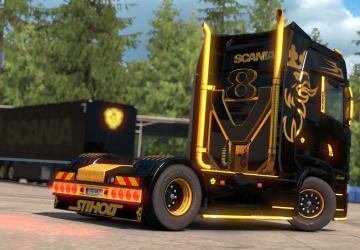 Golden Griffin Skin for Scania S and Trailer v1.0 for Euro Truck Simulator 2 (v1.34.x)