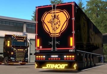Golden Griffin Skin for Scania S and Trailer v1.0 for Euro Truck Simulator 2 (v1.34.x)