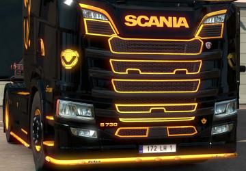 Golden Griffin Skin for Scania S and Trailer v1.0 for Euro Truck Simulator 2 (v1.34.x)