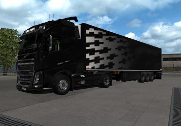 Gray to Black Skin for Schmitz S.KO Reconstructed v1.1 for Euro Truck Simulator 2 (v1.35.x, - 1.39.x)