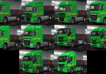 GRUZOVICHKOFF Skin MEGAPACK version 1.0 for Euro Truck Simulator 2 (v1.35.x)