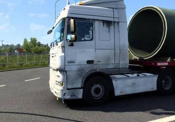 Dirty Skin for DAF XF105 by vad&ik version 1.0 for Euro Truck Simulator 2 (v1.48)