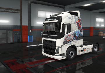Hawkins Logistics Skin for Volvo FH version 1.0 for Euro Truck Simulator 2 (v1.32.x, - 1.35.x)