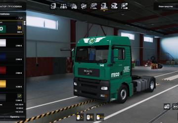 Skin ITECO Corporation for MAN TGA by MADster v1.5 for Euro Truck Simulator 2 (v1.40.x)