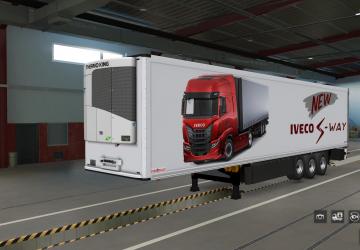 IVECO S-Way Skin for Schmitz S.KO Reconstructed v1.0 for Euro Truck Simulator 2 (v1.37.x)