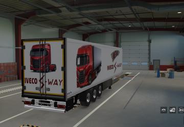 IVECO S-Way Skin for Schmitz S.KO Reconstructed v1.0 for Euro Truck Simulator 2 (v1.37.x)