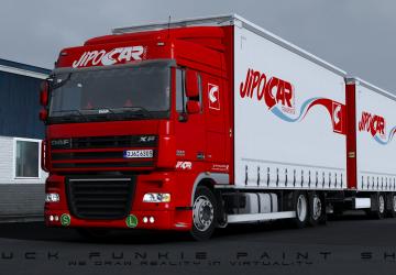 JIPOCAR Skin for DAF XF105 version 1.0 for Euro Truck Simulator 2 (v1.35.x, 1.36.x)