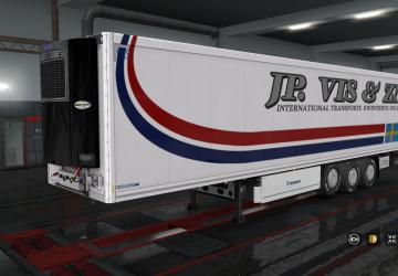 JP Vis & Zn. Skin for Krone Trailer version 1.0 for Euro Truck Simulator 2 (v1.32.x, - 1.35.x)