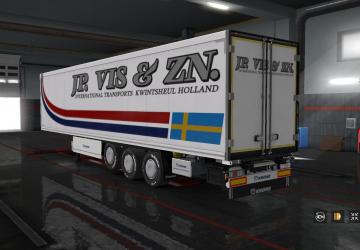 JP Vis & Zn. Skin for Krone Trailer version 1.0 for Euro Truck Simulator 2 (v1.32.x, - 1.35.x)