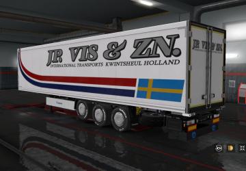 JP Vis & Zn. Skin for Krone Trailer version 1.0 for Euro Truck Simulator 2 (v1.32.x, - 1.35.x)