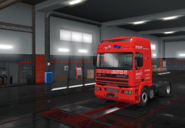 JUST in Time Skin for DAF 95 ATi version 1.0 for Euro Truck Simulator 2 (v1.35.x)