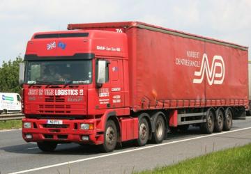 JUST in Time Skin for DAF 95 ATi version 1.0 for Euro Truck Simulator 2 (v1.35.x)