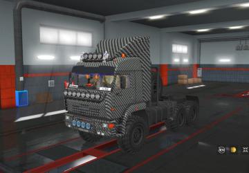 KAMAZ Carbon Skin for Kamaz-43-63-65 Offroad v1.0 for Euro Truck Simulator 2 (v1.32.x, - 1.34.x)