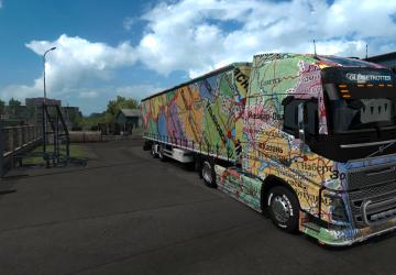 Russia Map Skin for Trailers Except Platforms and Krone v1.0 for Euro Truck Simulator 2 (v1.33.x, 1.34.x)