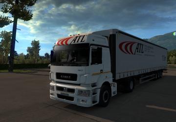 ATL Company Skin for Kamaz 5490 version 1.0 for Euro Truck Simulator 2 (v1.36.x)