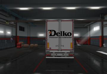 Delko Company Skin for Standard Refrigerator Truck v1.0 for Euro Truck Simulator 2 (v1.34.x, 1.35.x)