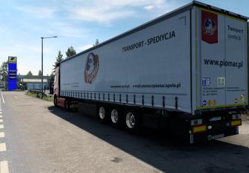 Piomar Company Skin for Volvo FH16 2012 Reworked and SCS Krone Profi Liner v1.0 for Euro Truck Simulator 2 (v1.35.x, - 1.43.x)