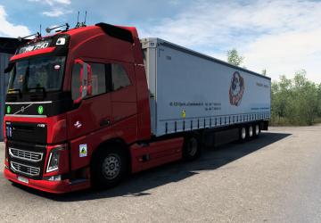 Piomar Company Skin for Volvo FH16 2012 Reworked and SCS Krone Profi Liner v1.0 for Euro Truck Simulator 2 (v1.35.x, - 1.43.x)