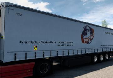 Piomar Company Skin for Volvo FH16 2012 Reworked and SCS Krone Profi Liner v1.0 for Euro Truck Simulator 2 (v1.35.x, - 1.43.x)