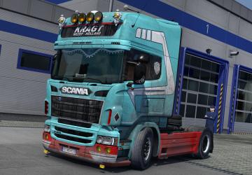 Kragt Transport Dirty Skin for Scania RJL v1.0 for Euro Truck Simulator 2 (v1.38.x, 1.39.x)