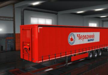 Red Market Skin for Personal Trailer version 1.0 for Euro Truck Simulator 2 (v1.32.x, - 1.36.x)