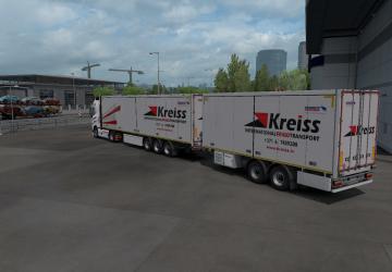 Kreiss Skin for Volvo FH16 2012 and Own Trailer v1.0 for Euro Truck Simulator 2 (v1.34.x, 1.35.x)