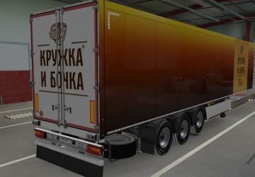 Mug and Barrel Skin for Your Trailer version 1.0 for Euro Truck Simulator 2 (v1.39.х)