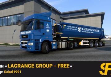 LAGRANGE GROUP Skin - FREE version 1.1 for Euro Truck Simulator 2 (v1.40.x, 1.44.x)