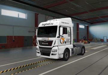 Loginof Skin version 1.1 for Euro Truck Simulator 2 (v1.43.x)