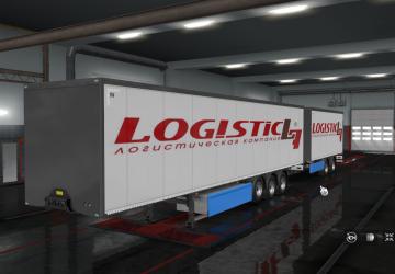 LOGISTIC L Skin for Standard Trailers version 1.0 for Euro Truck Simulator 2 (v1.35.x)