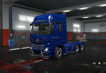 Loos Bavaria Skin for Mercedes Actros MP4 and Krone Trailer v1.0 for Euro Truck Simulator 2 (v1.32.x, - 1.36.x)