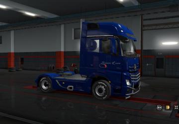 Loos Bavaria Skin for Mercedes Actros MP4 and Krone Trailer v1.0 for Euro Truck Simulator 2 (v1.32.x, - 1.36.x)