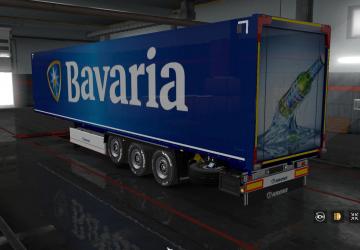 Loos Bavaria Skin for Mercedes Actros MP4 and Krone Trailer v1.0 for Euro Truck Simulator 2 (v1.32.x, - 1.36.x)