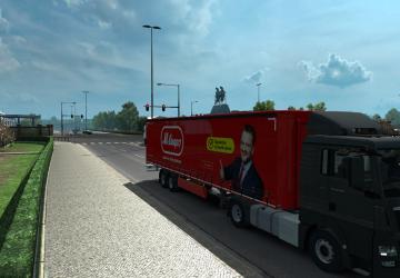 M.Video Skin for Standard Trailer version 1.0 for Euro Truck Simulator 2 (v1.35.x)