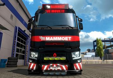 Mammoet Skin for Renault Range T by SCS version 1.0 for Euro Truck Simulator 2 (v1.35.x)