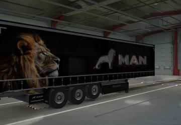 MAN Skin for Owned Krone ProfiLiner Trailer v1.0 for Euro Truck Simulator 2 (v1.49+)