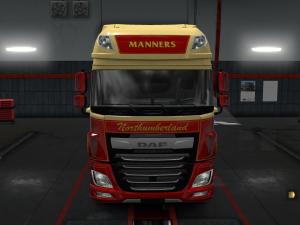 Manners Transport skin for DAF Euro 6 version 1.0 for Euro Truck Simulator 2 (v1.28.x)
