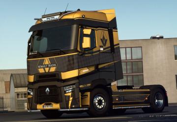 Metallic Skin for Renault T version 1.0 for Euro Truck Simulator 2 (v1.41.x)