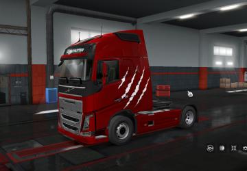 Metallic Skin for Volvo FH16 2012 version 1.0 for Euro Truck Simulator 2 (v1.36.x)