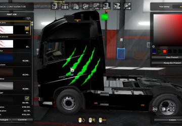 Metallic Skin for Volvo FH16 2012 version 1.0 for Euro Truck Simulator 2 (v1.36.x)