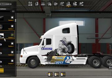Michelin Skin for Freightliner Century & Columbia C 120 v1.0 for Euro Truck Simulator 2 (v1.41.x)