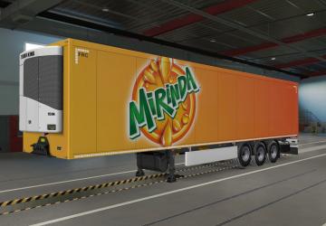 Mirinda Skin for Own Trailer version 1.0 for Euro Truck Simulator 2 (v1.39.x)