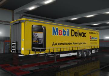 Mobil Delvac Skin version 1.0 for Euro Truck Simulator 2 (v1.35.x, 1.36.x)