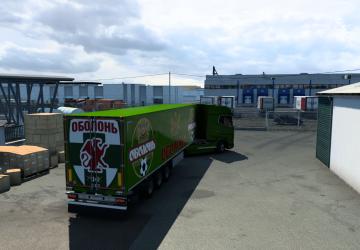 FC Obolon Trailer Skin version 1.0 for Euro Truck Simulator 2 (v1.35.x, - 1.42.x)