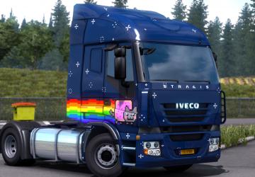 Nyan Cat Skin for MAN TGX version 1.2 for Euro Truck Simulator 2 (v1.38.x)